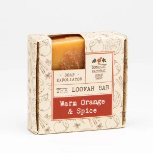 Donegal Natural Soap Company Warm Orange & Spice Loofah Bar