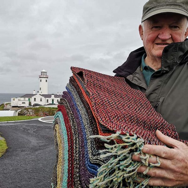 handmade donegal tweed scarves