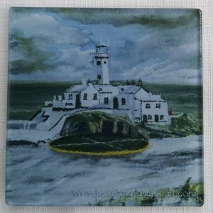 fanad lighthouse art coaster