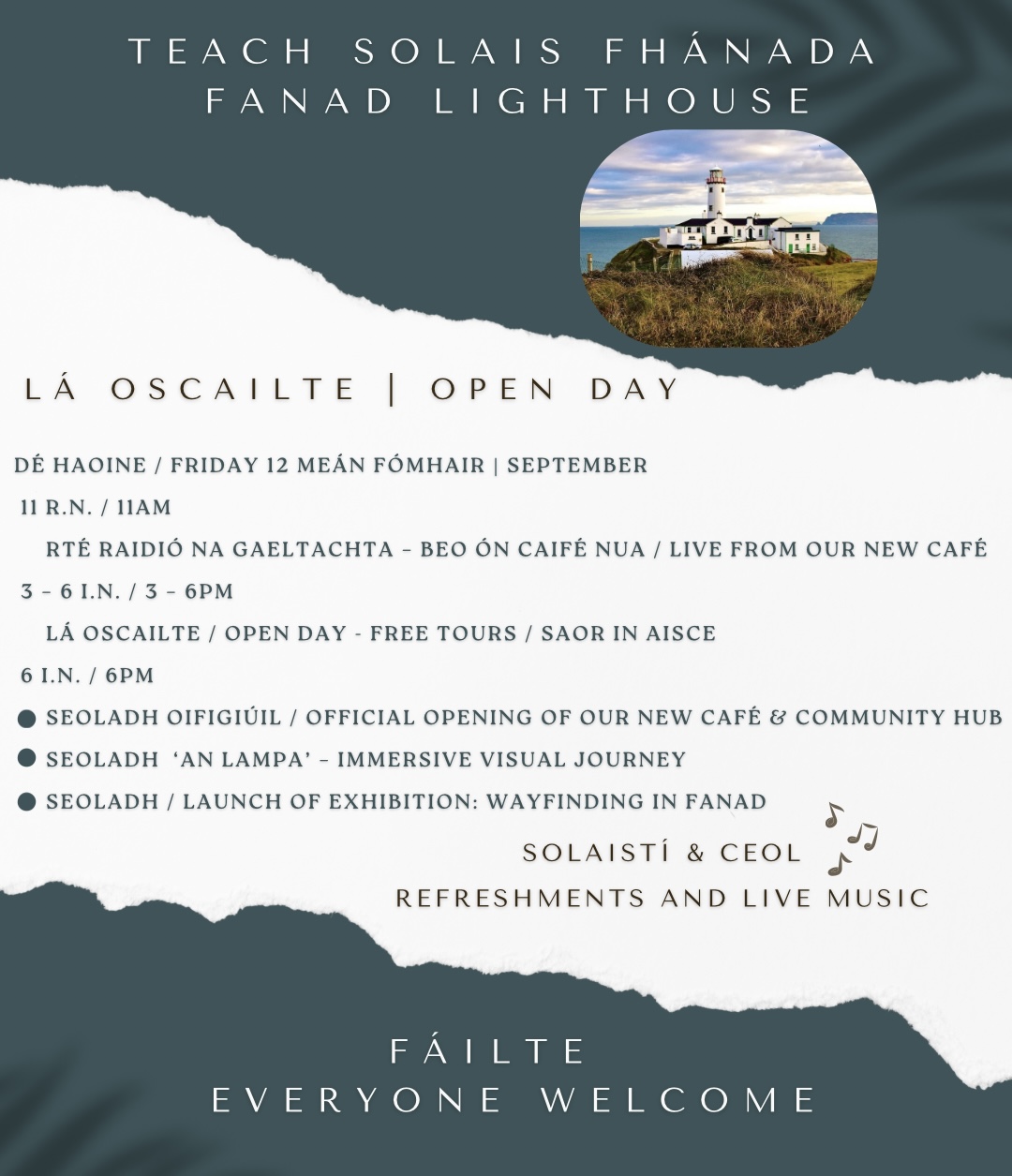 Open Day, Launch and Exhibition Fri 12th Sept