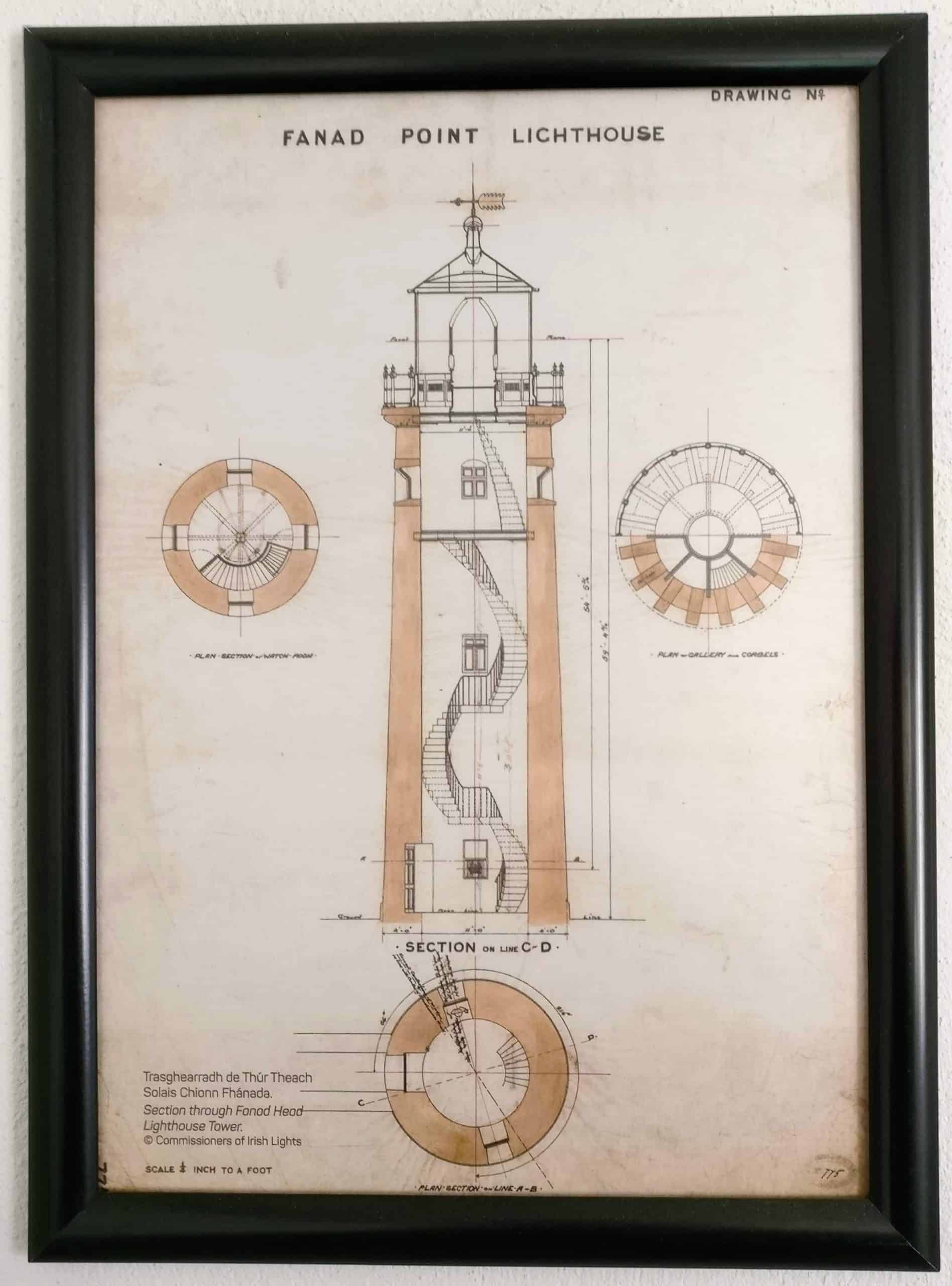 Plans of Fanad Lighthouse