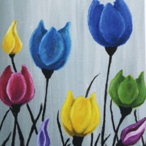 mulroy bay art tulips art card