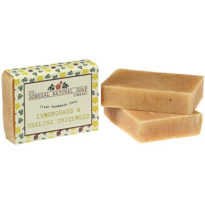 lemongrass and healing chickweed soap bar