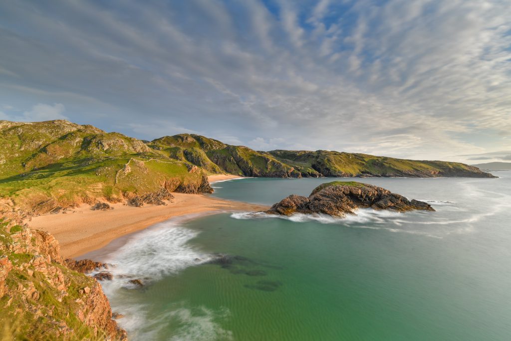 coastal view with sea